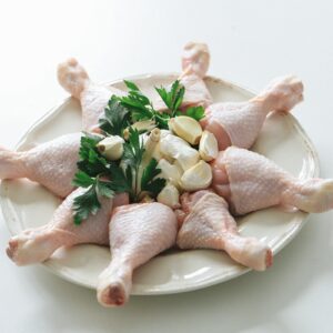chicken legs with garlic